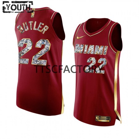 Maglia NBA Miami Heat Jimmy Butler 22 Nike 2022 Playoffs Rosso Swingman - Bambino